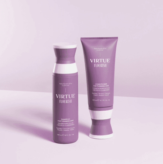 Virtue Flourish Sulfate Free Shampoo for Thinning Hair and Volumizing Hair Growth